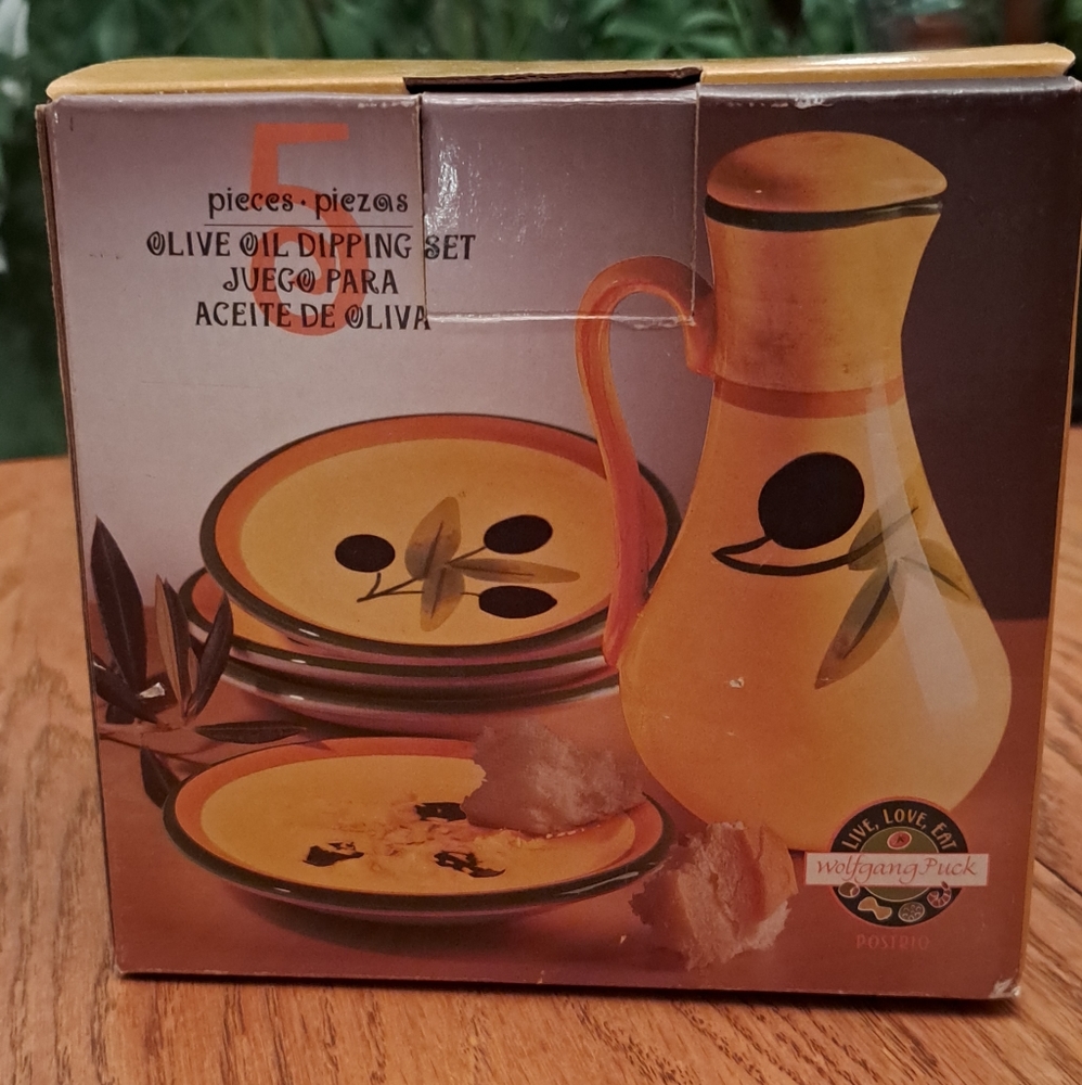 Wolfgang Puck 5 piece olive oil dipping set